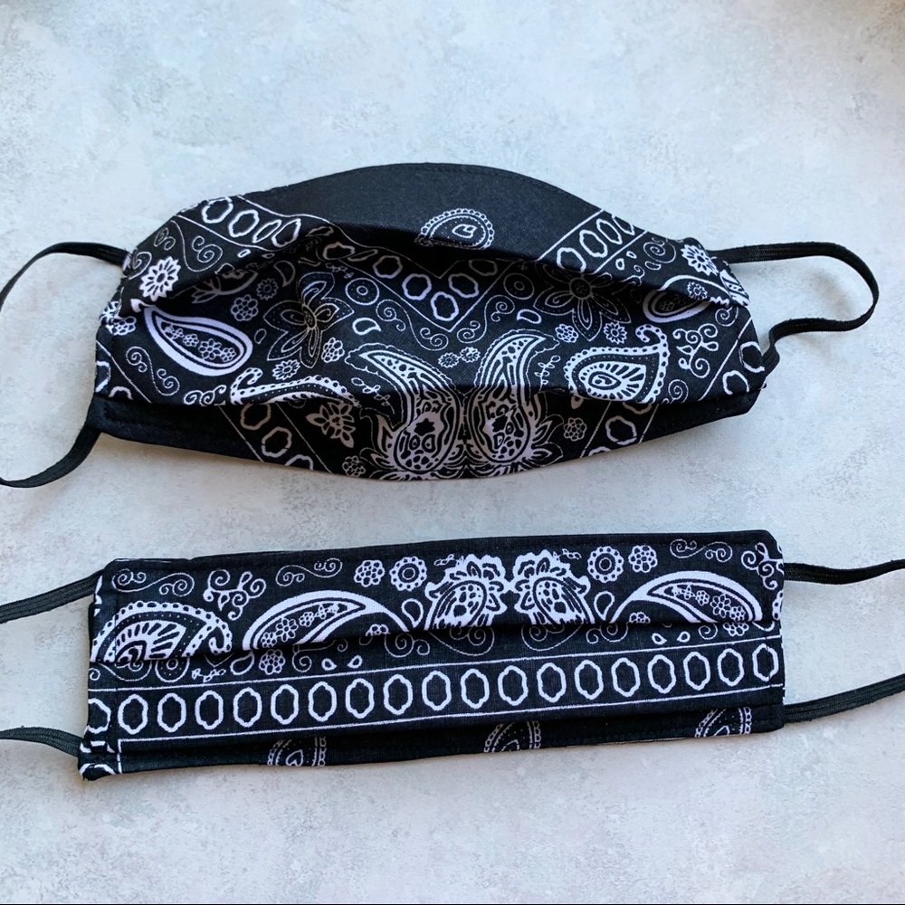Black / Blue / Red Bandana Face Mask